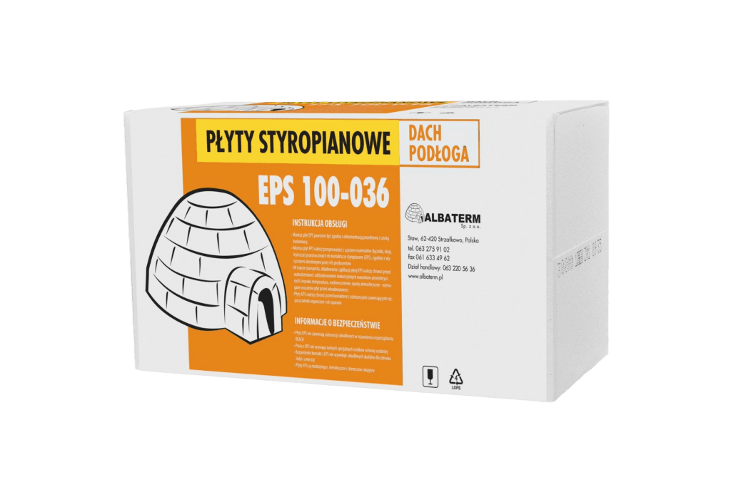 Styropian Albaterm EPS 100-036 DACH/PODŁOGA