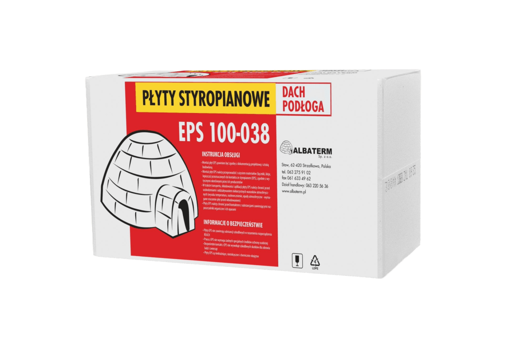 Styropian Albaterm EPS 100-038 DACH/PODŁOGA